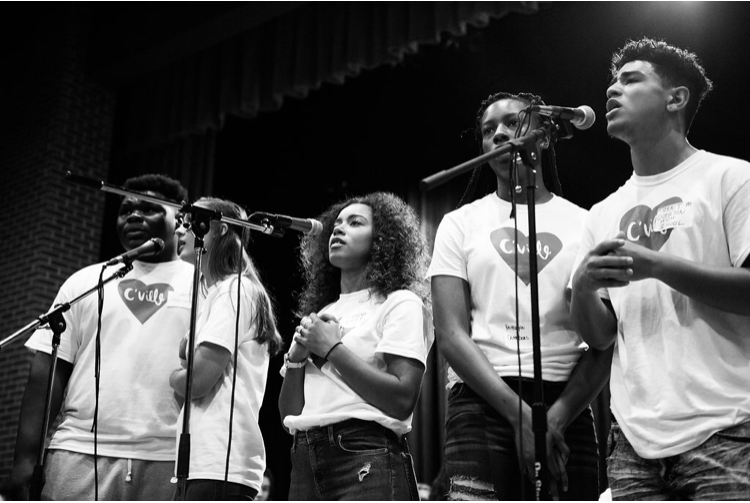 Students in Nashville singing for the community of Charlottesville following the August 12th riot.