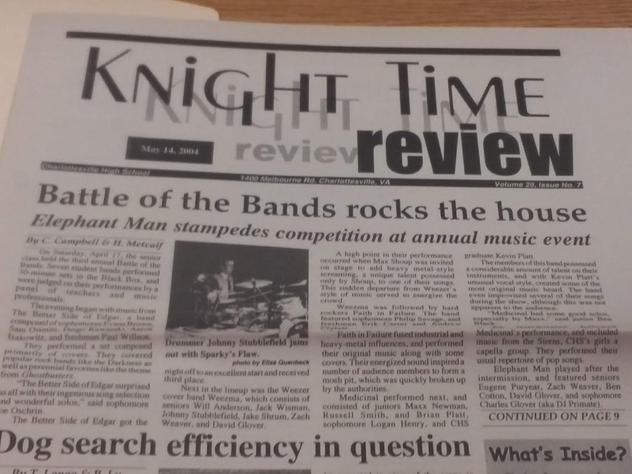 The Battle of the Bands was regularly a front page feature on KTR publications of the past.