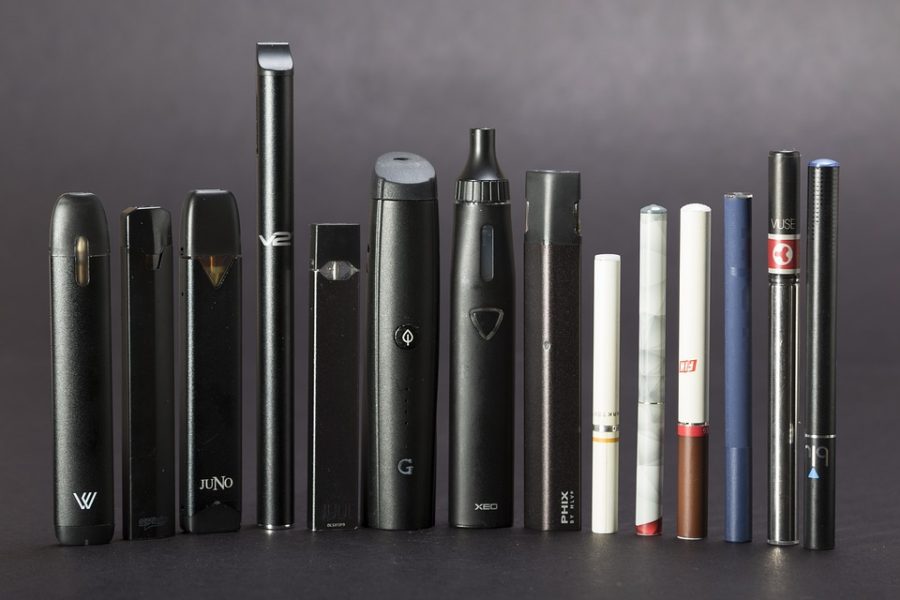 A display of different vaping devices. Photo courtesy of Sarah Johnson