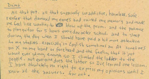 From Cobain's Journal