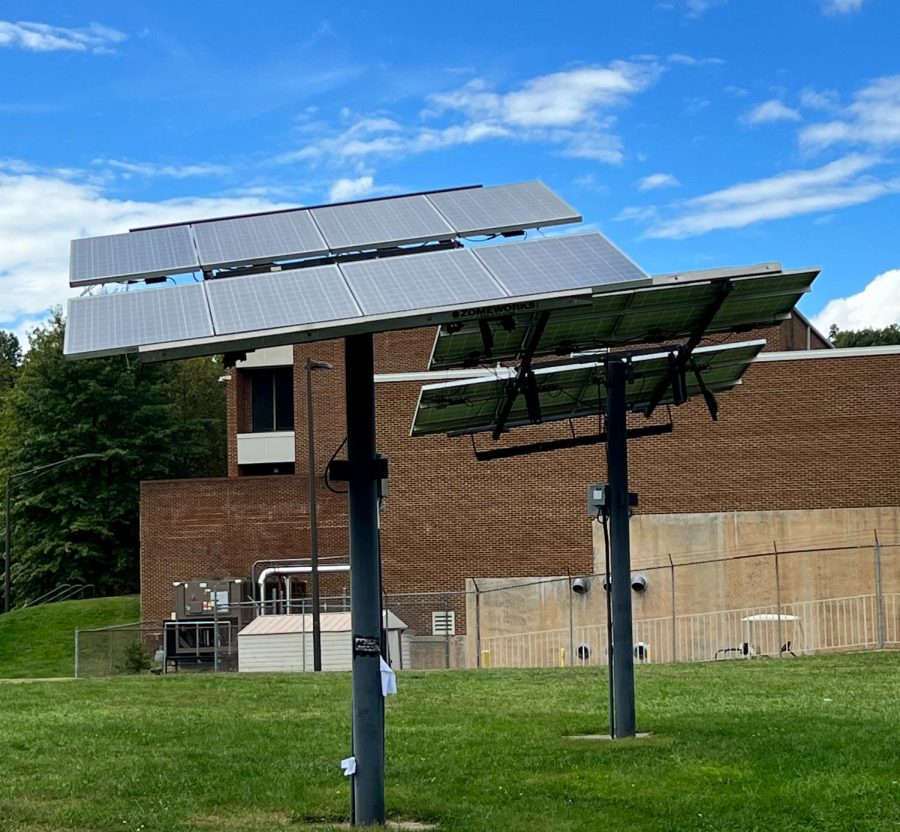 The solar panels at CHS.