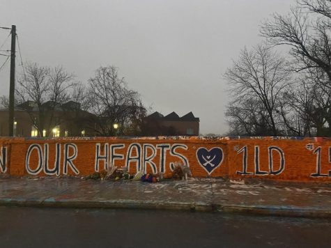 This bridge captures the love and support from students and the community in helping the University and anyone mourning to help grieve their losses.
