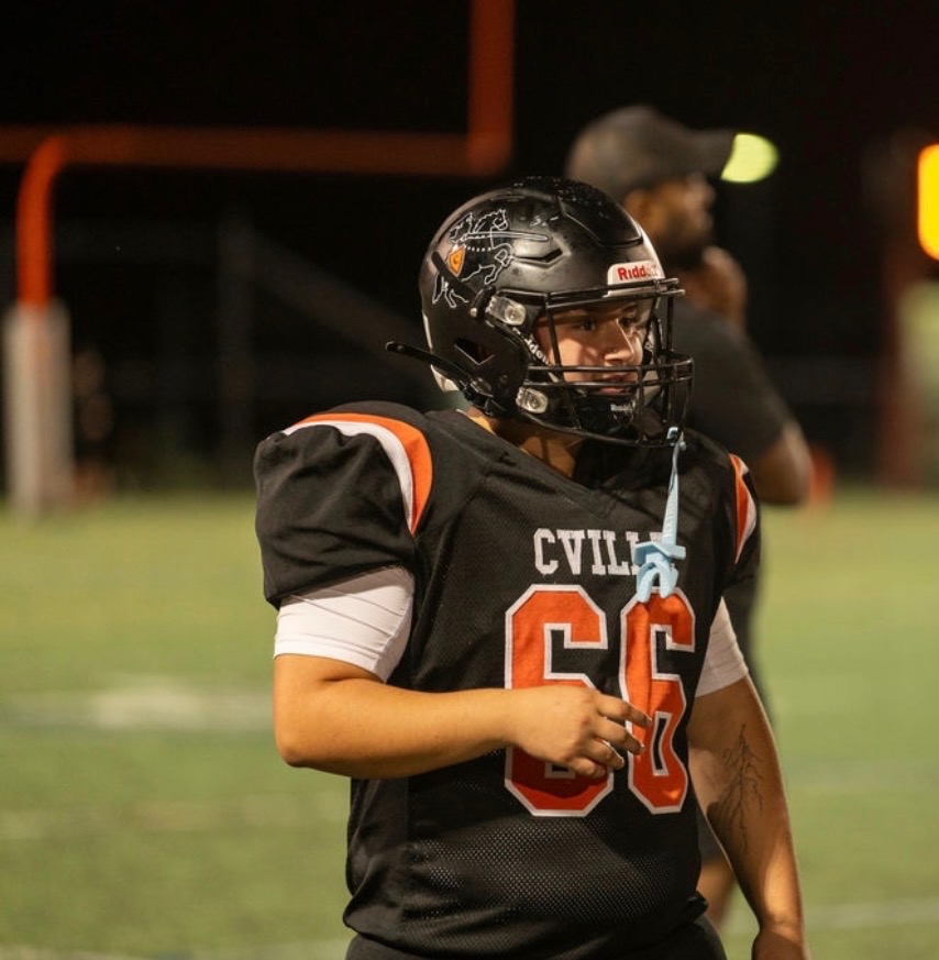 Sulmy Oliva playing on the CHS football field, Courtesy of Sulmy Oliva