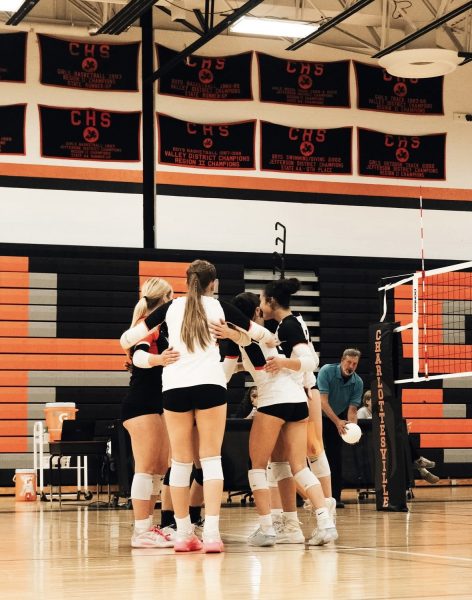 The CHS varsity volleyball team