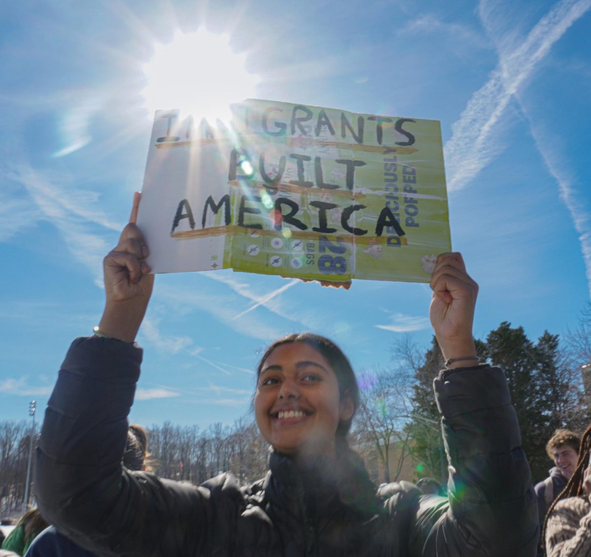 Mira Figueroa Protesting in the 2/9 Walkout